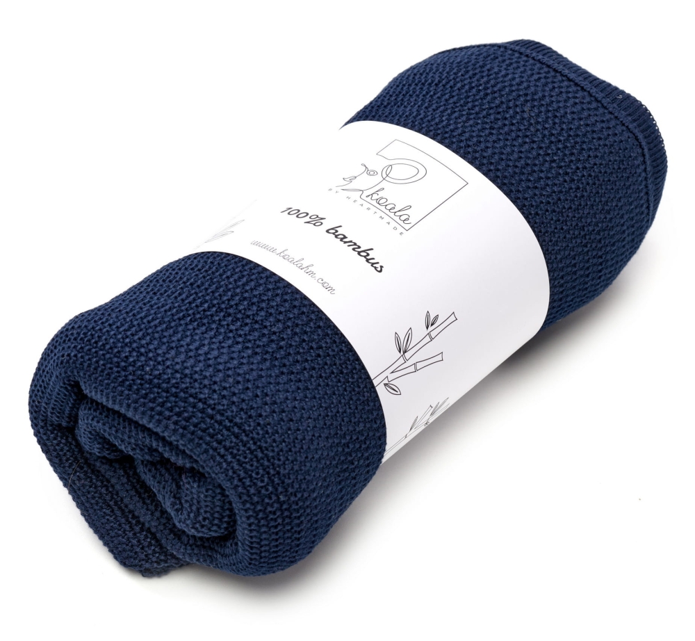 Koc bambusowy 160x200 granat 100% Bambus Koala Hm