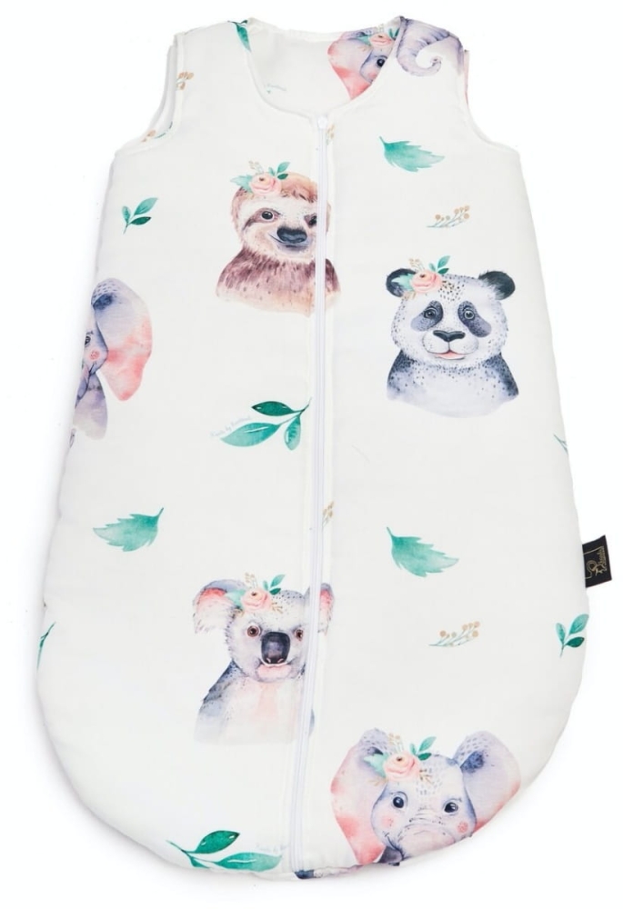Śpiworek dla dziecka Różane Safari 100% bambusowy M/L