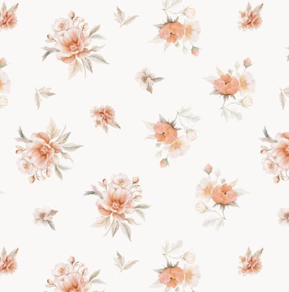 Rożek Niemowlęcy w kwiaty Bambus-Velvet Vintage Blooms