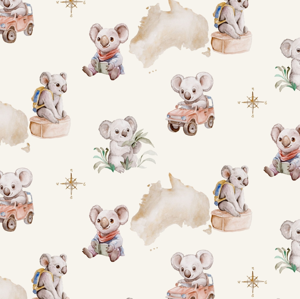Otulacz Bambusowy 110x120 Koalaland z chwostami Koala