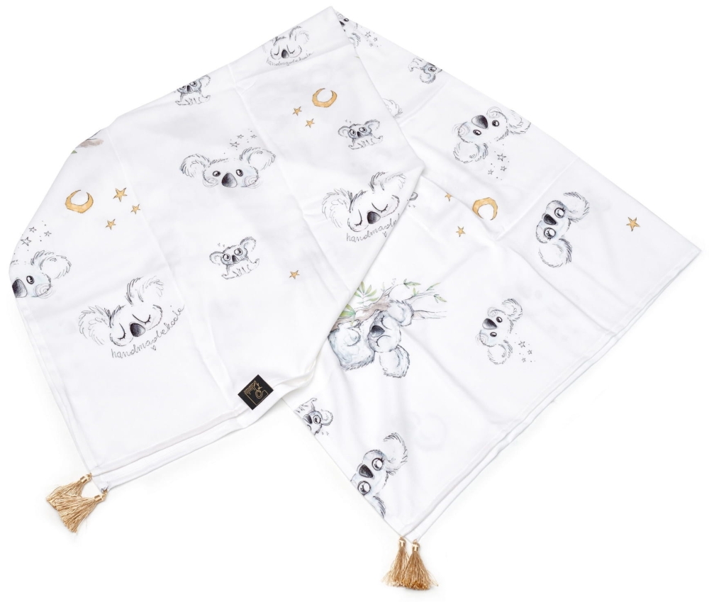 Otulacz Bambusowy 75x100 Śpiący Koala z chwostami Koala by HeartMade