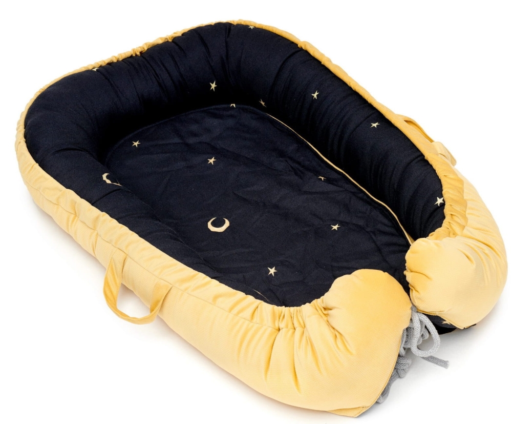 Kontrastowy Kokon Dla Noworodka Velvet-Bambus Nighty Night